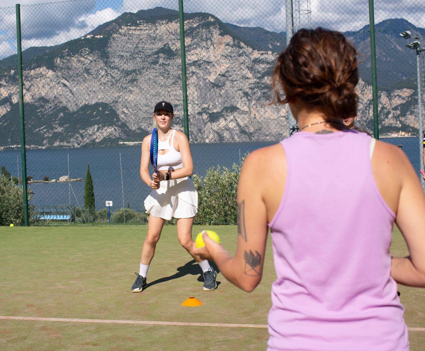 Adult players at camp